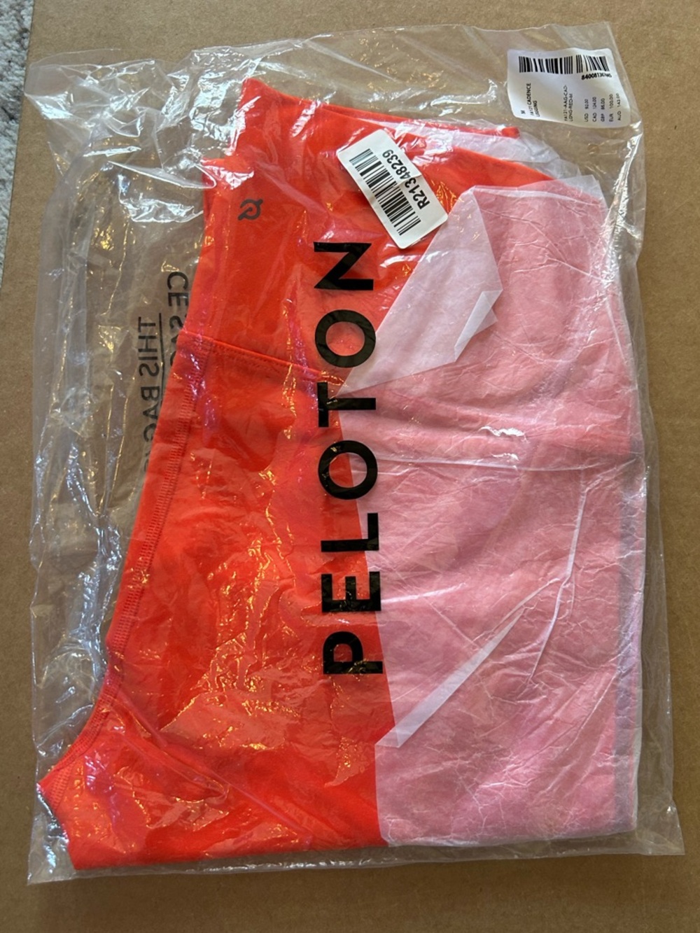 NWT Peloton Cadence Legging in Orange Size Medium - Picture 6 of 8
